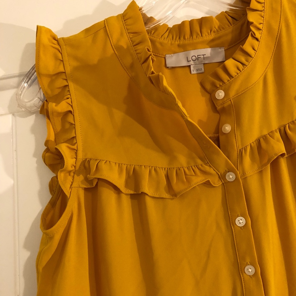 LOFT button mustard tank size S